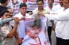 Supporters of Halady Shrinivas Shetty organize massive protest in Bangalore